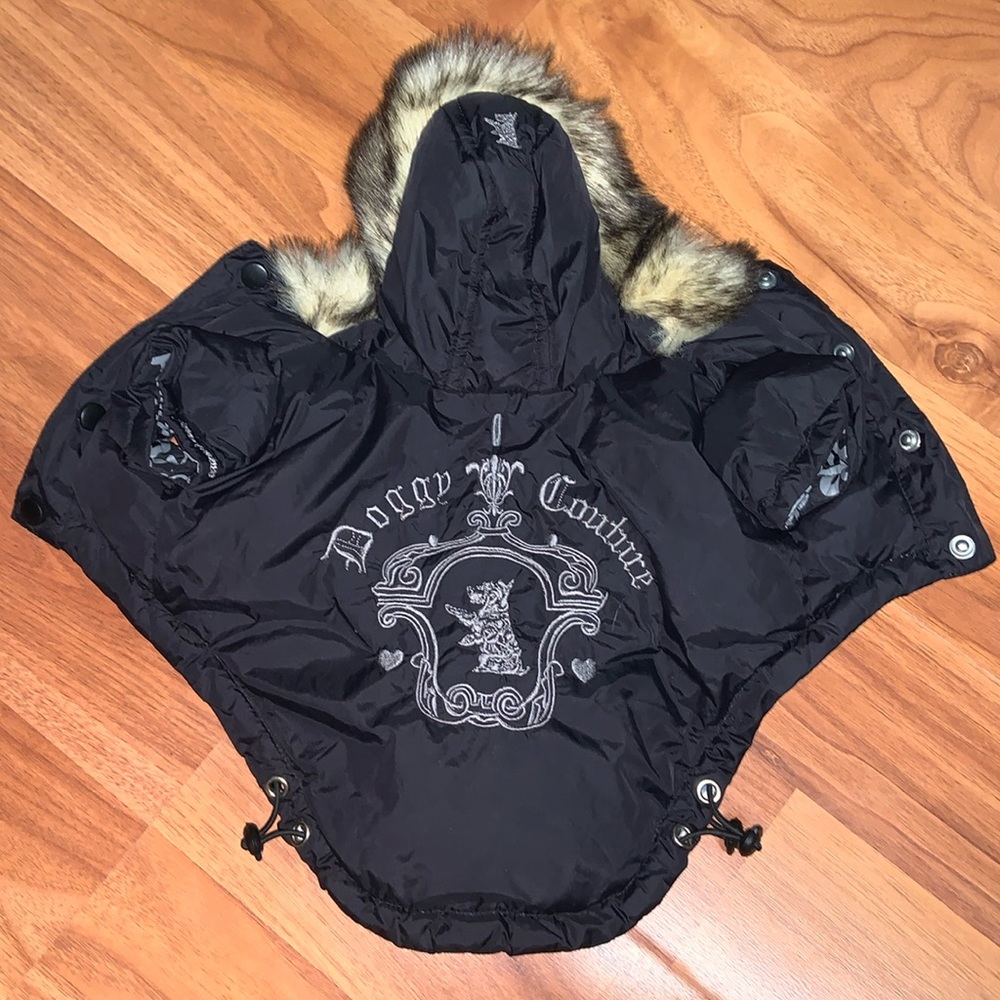 Original Juicy Couture Winter Coat with Fur Trim Hood